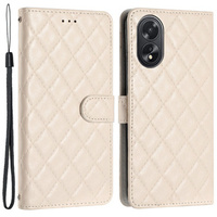 Flip case for Oppo A38 4G / Oppo A18 4G, Wallet, BINFEN COLOR, beige