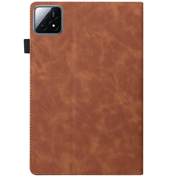 Case for Xiaomi Pad 7, Classic, with space for stylus, brown
