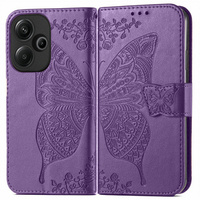Flip case for Xiaomi Redmi 13, Butterfly, purple