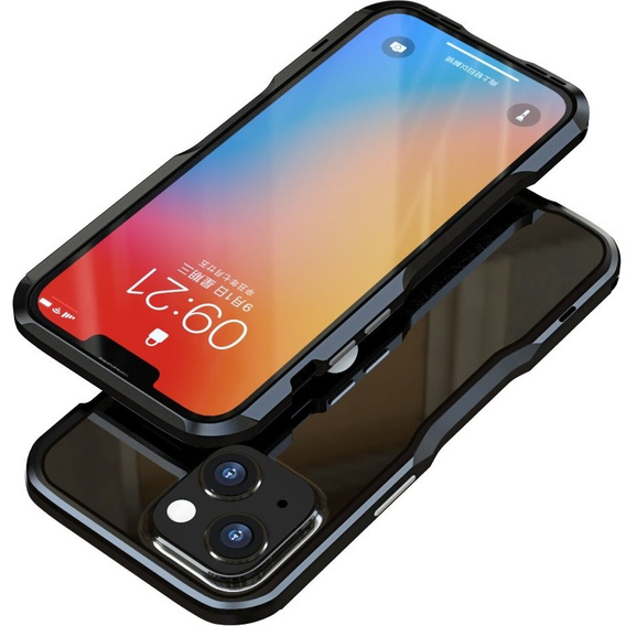 Case LUPHIE for iPhone 13, Armor Bumper, black