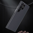 Case for Samsung Galaxy S23 Ultra, Aramid Fiber Cover, black