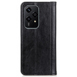 Flip case for Honor 200 Lite, Split Leather, black