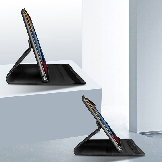 Case for iPad 10.9 2022 10 Gen TB330FU 10.95", Rotating 360, black