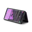 CASEME flip case for Samsung Galaxy S25 Ultra, Litchi Wallet, purple