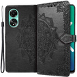 Flip case for Oppo A98 5G, Mandala, black