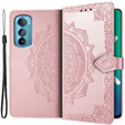 Flip case for Motorola Edge 30, Mandala, pink