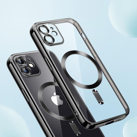 Case for iPhone 11, Electro MagSafe, black + Screen Glass