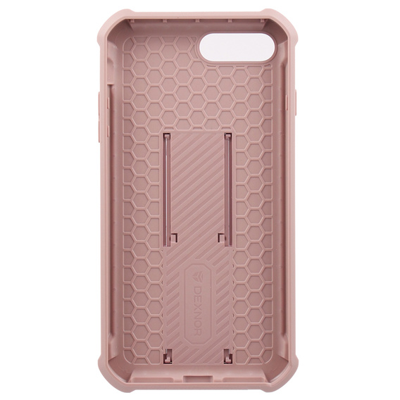 Armored case for iPhone 7 Plus / 8 Plus, Dexnor Full Body, pink rose gold
