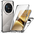 Case for Vivo X200 Pro 5G, Magnetic Dual Glass, silver