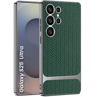 Case for Samsung Galaxy S25 Ultra, GKK Woven Leather, green