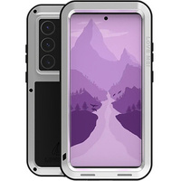 Love Mei Case for Samsung Galaxy S24 Ultra, armored without glass, grey