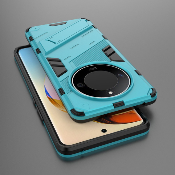 Case for Honor Magic 6 Lite 5G, Military kickstand, blue