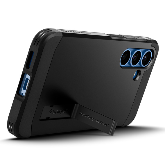 Spigen case for Samsung Galaxy S25+ Plus, Tough Armor Mag MagSafe, black + 9H Tempered Glass