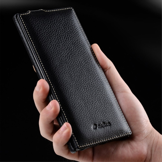 MELKCO flip case for Samsung Galaxy Note 20 Ultra, leather, flip, black