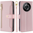 Flip case for Realme 11 Pro 5G / Pro+ 5G, Wallet Zipper Pocket, pink