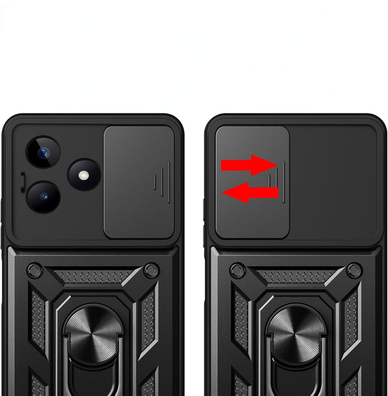Case for Realme Note 50, CamShield Slide, black