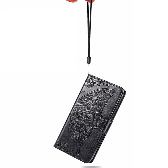 Flip case for Infinix Hot 40i, Butterfly, black