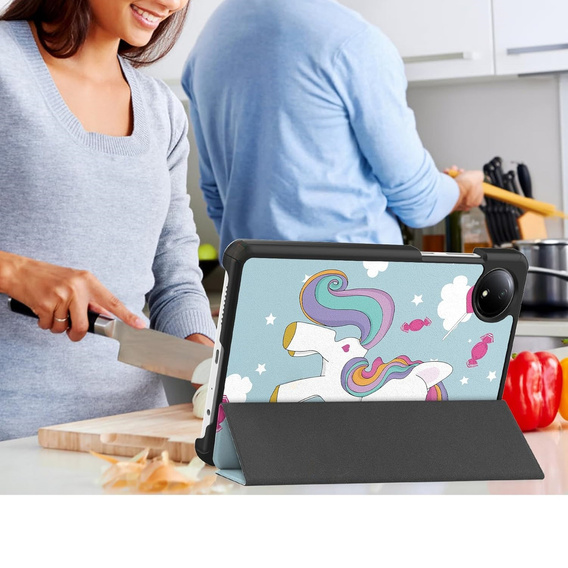 Case for Xiaomi Redmi Pad SE 8.7, Smartcase, unicorn