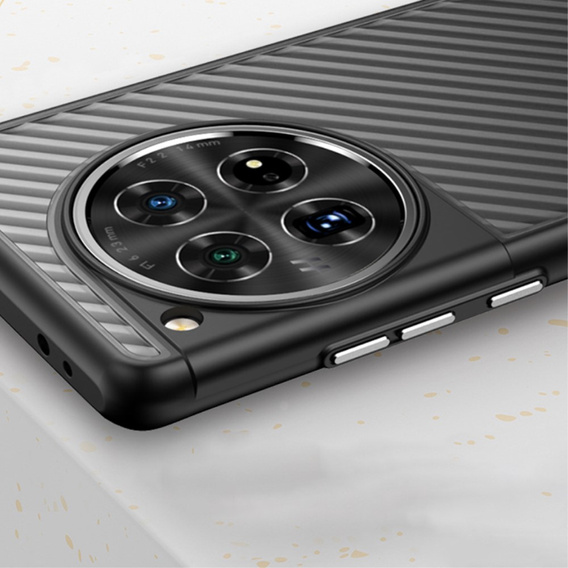 Case for OnePlus 12 5G, Fusion Twill Stripe, transparent / black