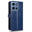 Flip case for Motorola Moto G86 Power 5G, Wallet Rhombus, blue