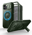 Armored case for iPhone 12 / iPhone 12 Pro, Dexnor CamProtect MagSafe, green (Two frames)