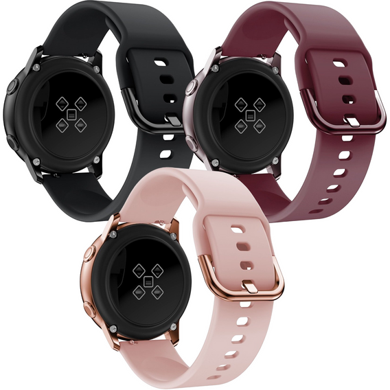 Silicone strap 20mm, Black