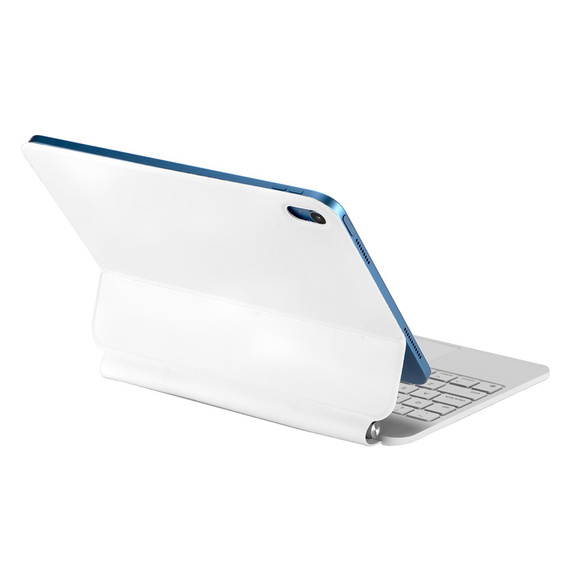 Keyboard Case for iPad 10.9" 2022 (10 gen.), Magnetic Keyboard Touchpad, white