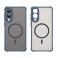 Case for Samsung Galaxy S25 Edge, Kickstand Matt Case, for MagSafe, blue + Screen protector