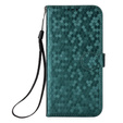 Flip case for Motorola Moto G86 Power 5G, Wallet Rhombus, green