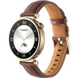 Natural leather strap for watches with 18mm attachment width