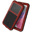 Love Mei Case for Samsung Galaxy A53 5G, armored with glass, red