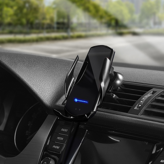 Forcell F-Grip HS1 car holder with wireless charger