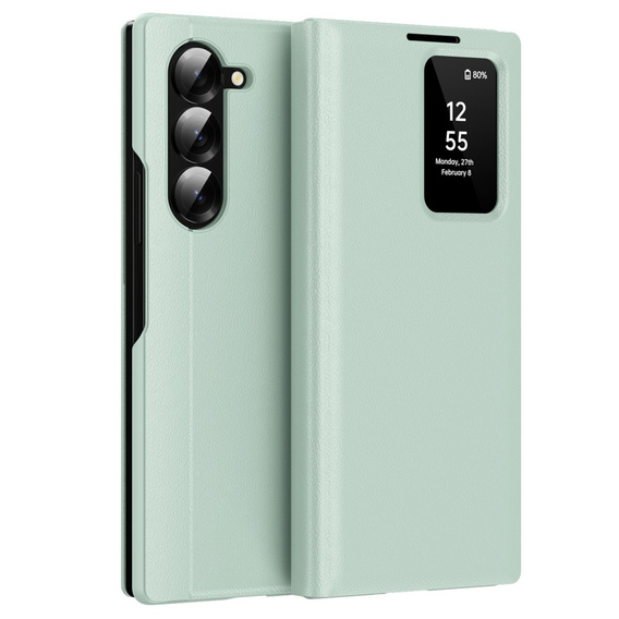 Flip case for Samsung Z Fold6 5G, Smart View Wallet, green