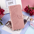 Flip case for Oppo A40 / Oppo A40m, Butterfly, pink rose gold