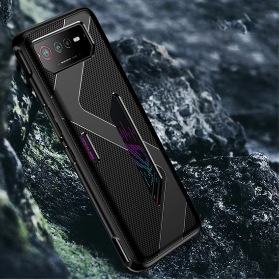 Case for ROG Phone 6 5G, Carbon Gel, black