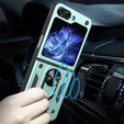 Armor Case for Samsung Galaxy Z Flip5 5G, Nox Case Ring, green