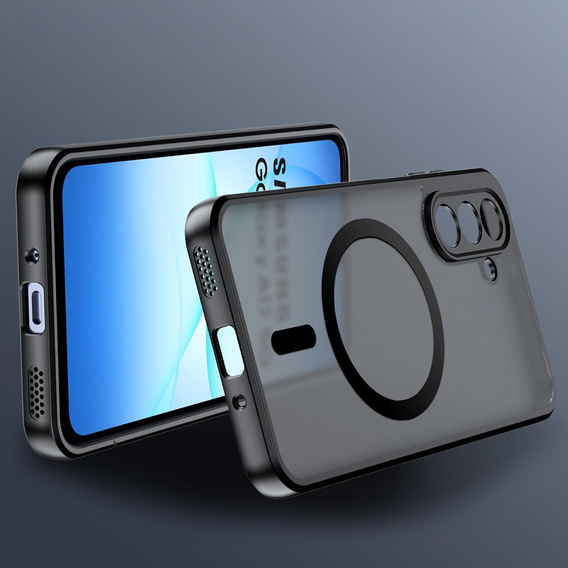 Matt Case for Samsung Galaxy A17 5G, for MagSafe, translucent black