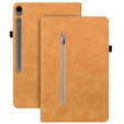 Case for Samsung Galaxy Tab S10 Lite / S10 FE / S9 FE, Wallet Pen Slot, yellow