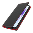 Flip case for Samsung Galaxy S24 FE, Litchi Skin Grain, black