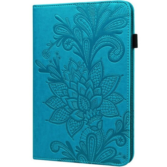 Flap case for Samsung Galaxy Tab A8 10.5 SM-X200 SM-X205, flower, blue