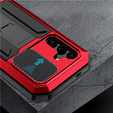 Armored case for Samsung Galaxy S24, R-JUST, red