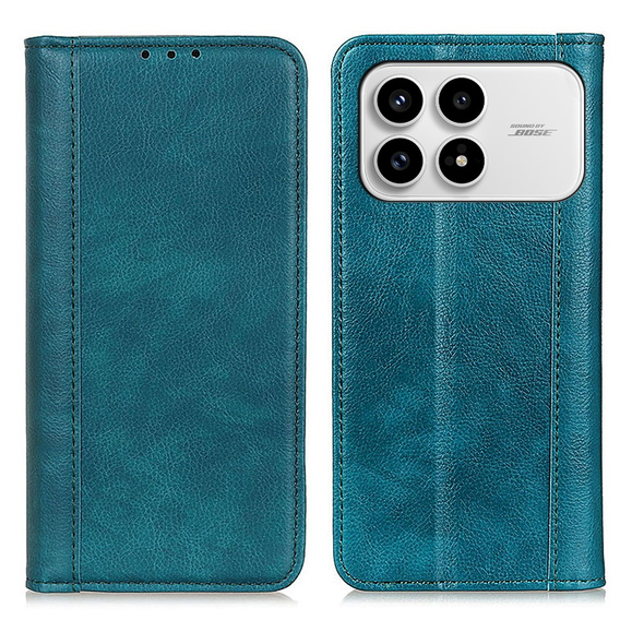 Split Leather Flip Case for Xiaomi Poco F8 Pro