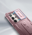 Armored case for Samsung Galaxy S24 Ultra, Dexnor Full Body (Two Frames), pink rose gold