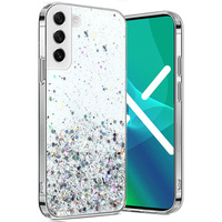 Case for Samsung Galaxy S22 5G, Glittery, silver
