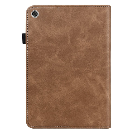 Case for Lenovo Tab M10 Plus TB-X606F, Classic, with space for stylus, brown