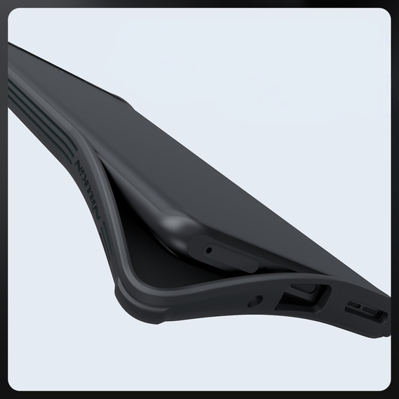NILLKIN Case for Samsung Galaxy A55 5G, Silicone CamShield Case for MagSafe, black