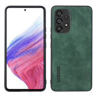 Case for Samsung Galaxy A53, ERBORD Business, with metal plate for car mounts, green