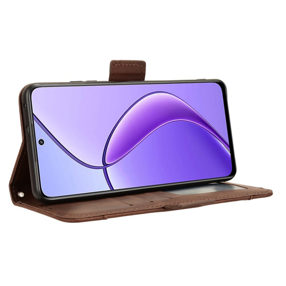 Flip case for Realme 12, Card Slot, brown