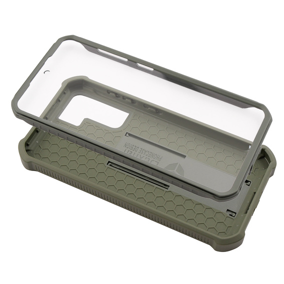 Armored case for Samsung Galaxy S21 FE, Dexnor Full Body, green