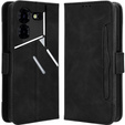 Flip case for Tecno Pova 5 Pro 4G, Card Slot, black